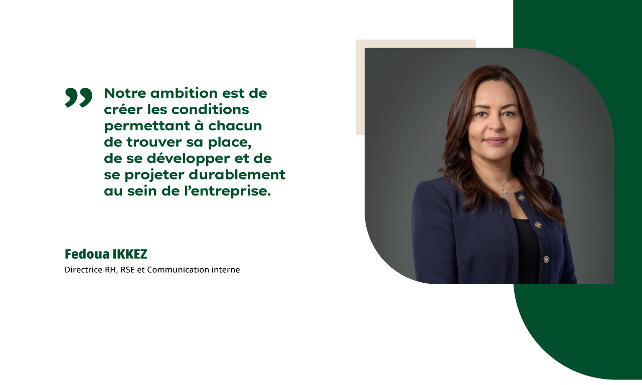 Portrait de Fedoua Ikkez DRH Ciments du Maroc